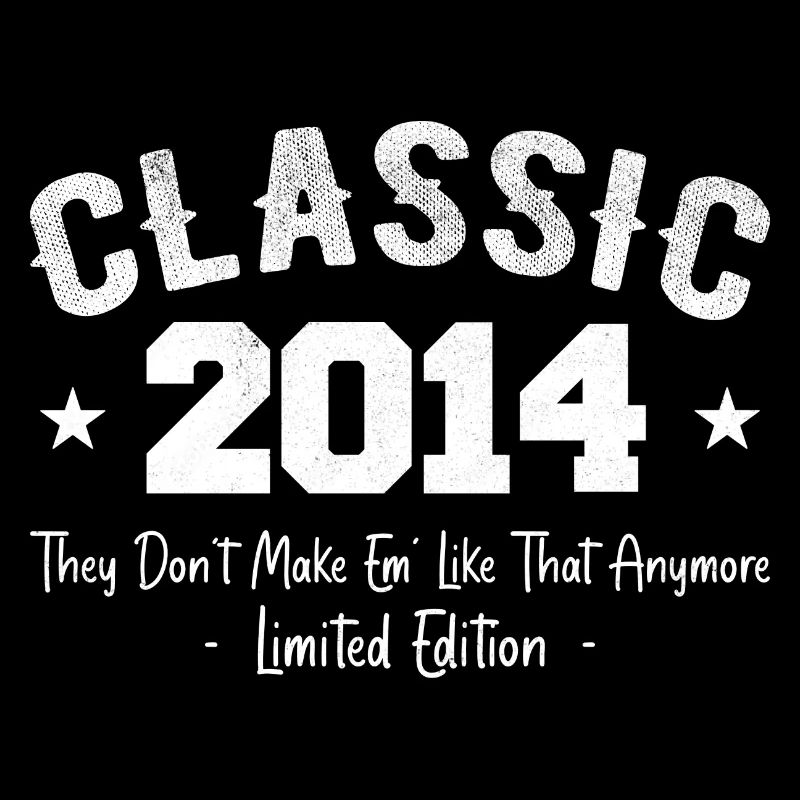 Born 2014 Vintage Classic Anniversary Gift 2014