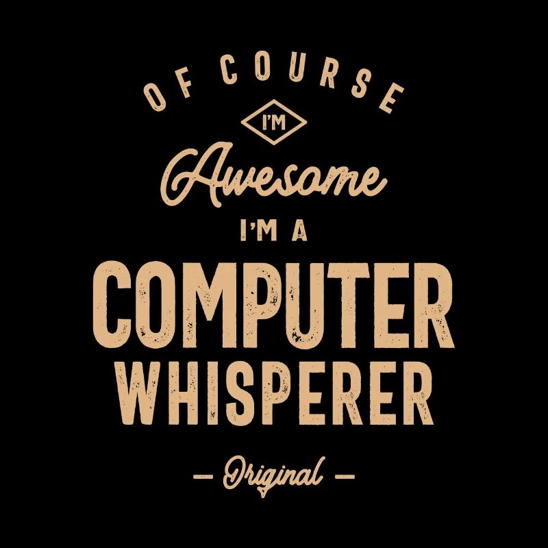 Computer Whisperer Funny Job Title Profession