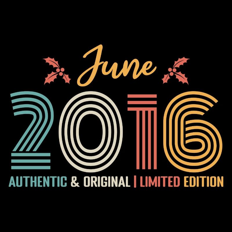 June 2016 Birthday June 2016 Retro June
