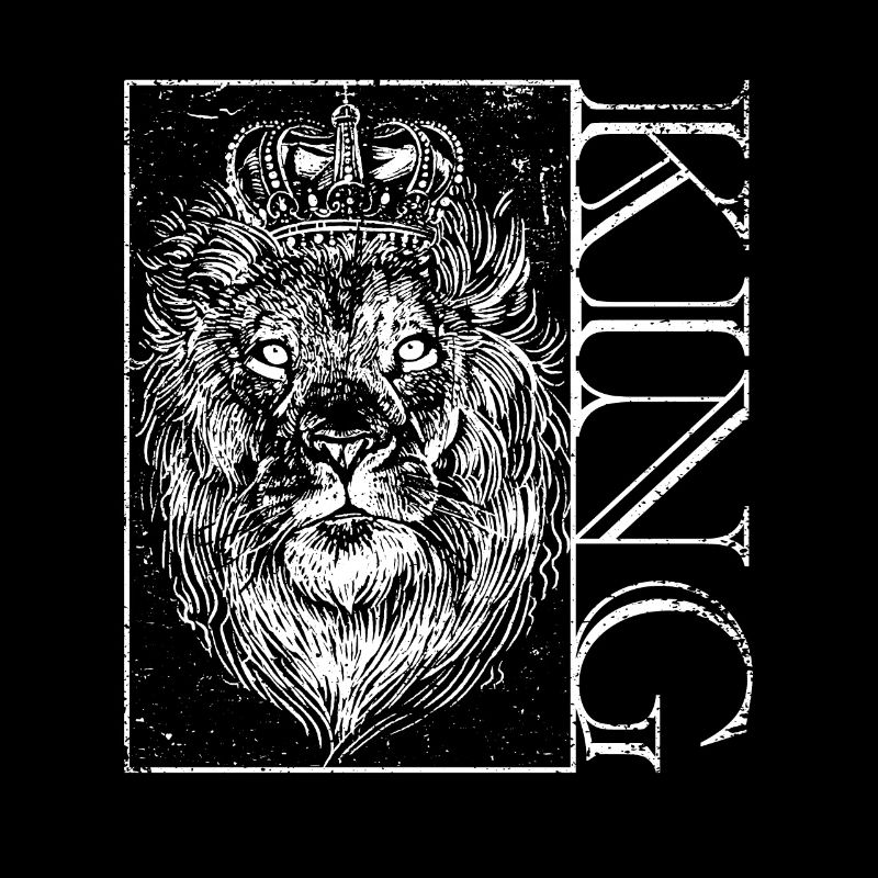 King Lion's Head Design Lionhead Crown