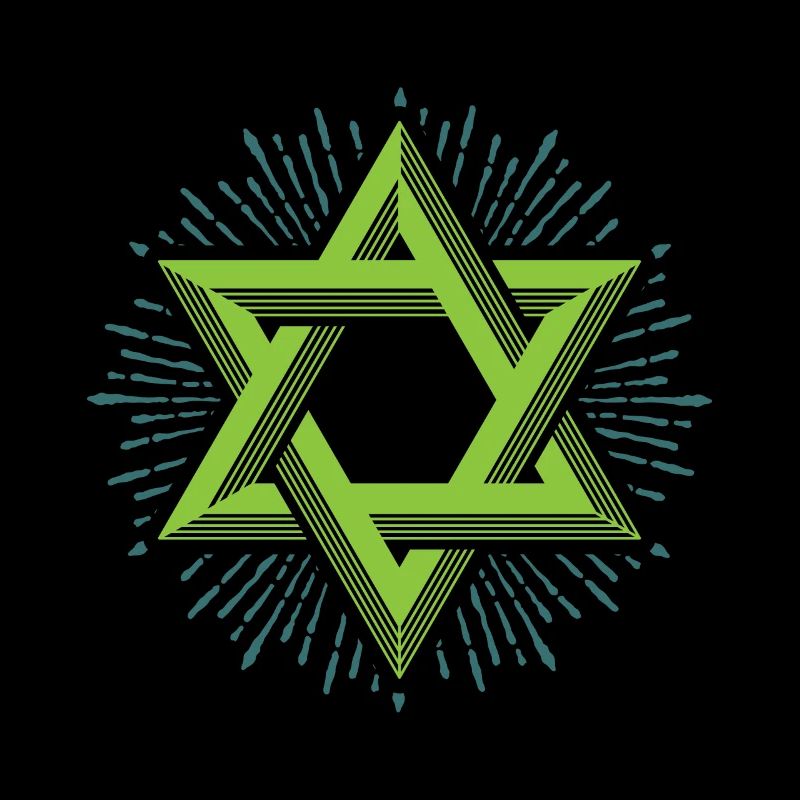 Etoile de David, religion hexagram Judaïsme Juif
