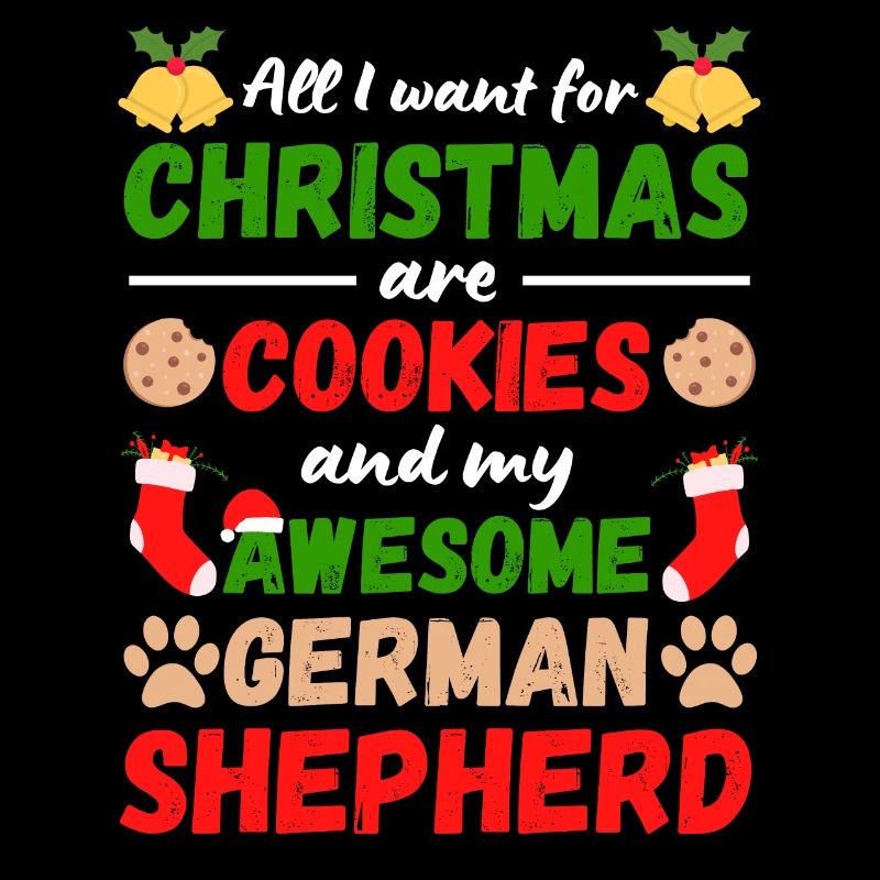 Christmas German Shepherd Cookies