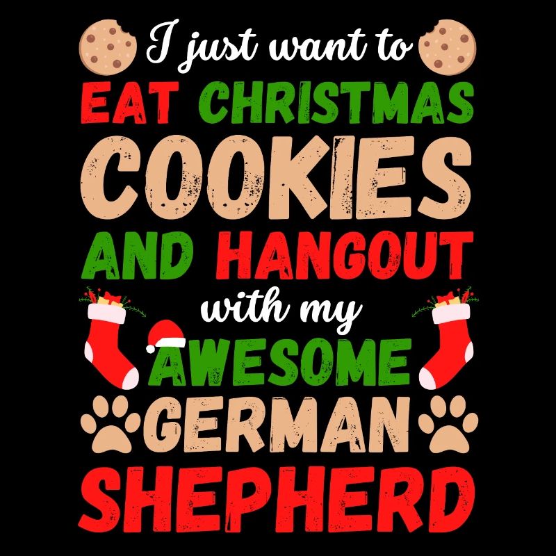 Christmas German Shepherd Cookies