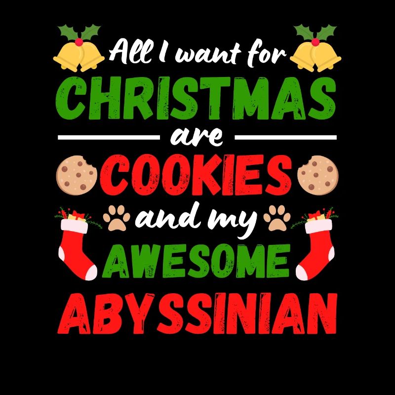 Biscuits de chat abyssins de Noël
