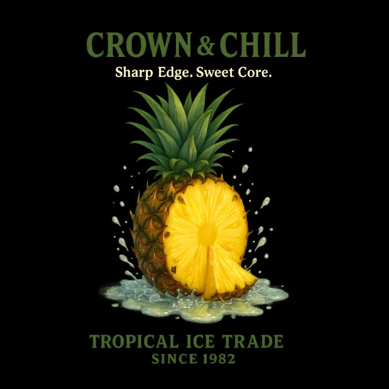 Pineapple Fruit Tropical Summer Vintage