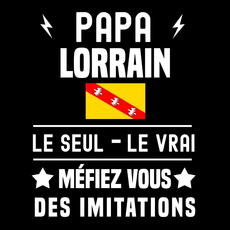 papa lorrain drapeau le seul le vrai lorraine