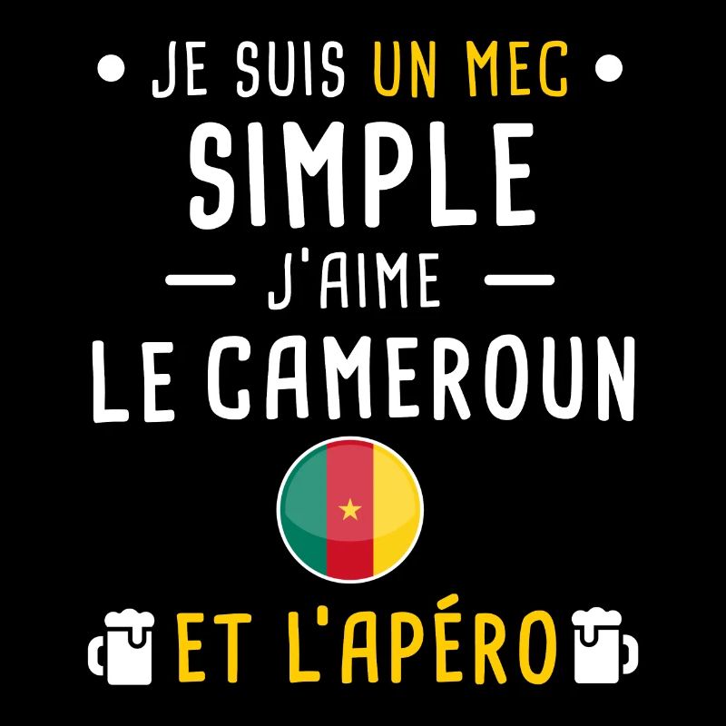 cameroun drapeau apéro mec simple