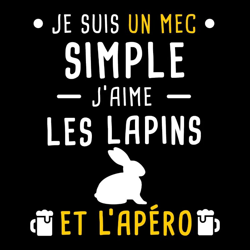 lapins et apéro mec simple