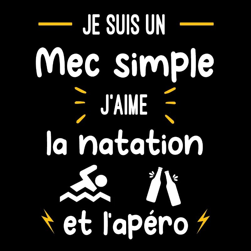 natation apéro mec simple humour