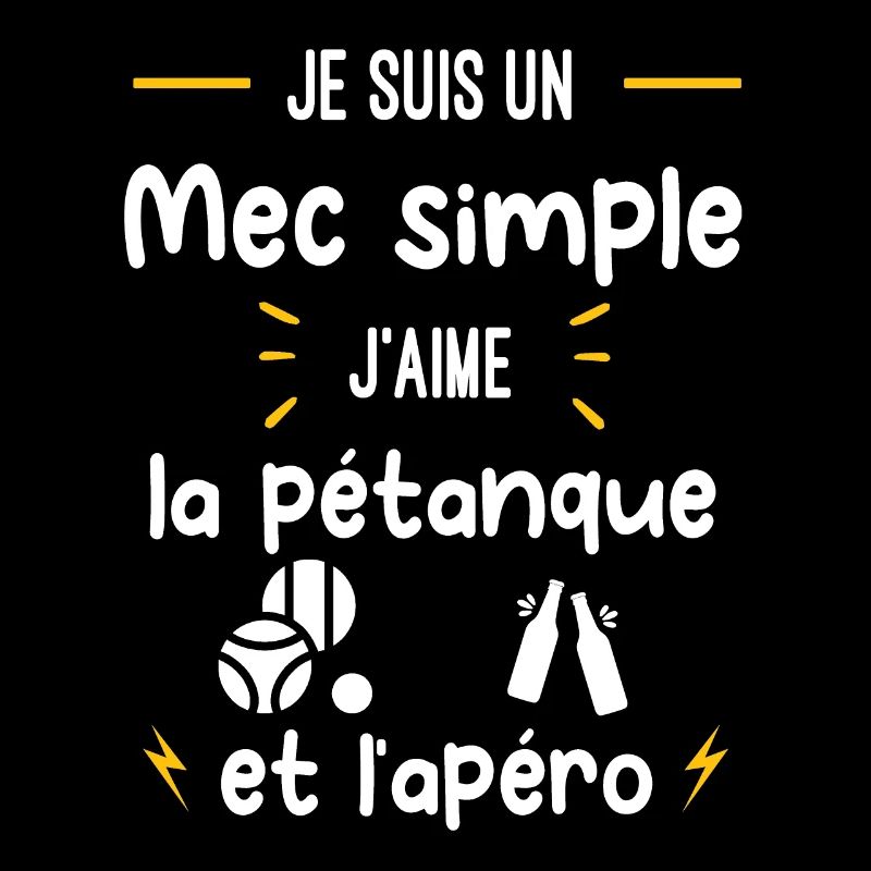 pétanque apéro mec simple humour