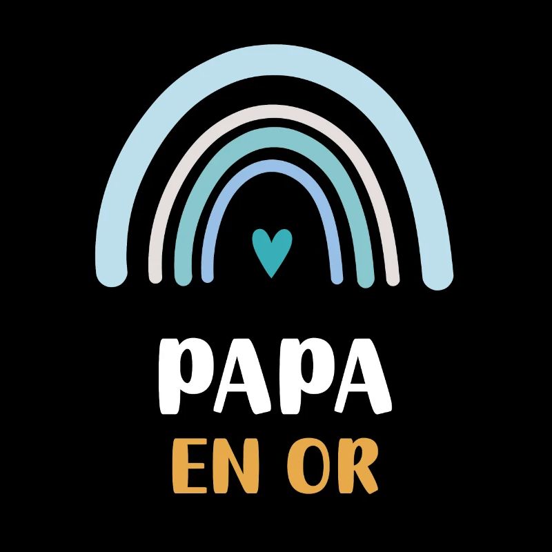 Regenbogen Gold Papa Geschenk