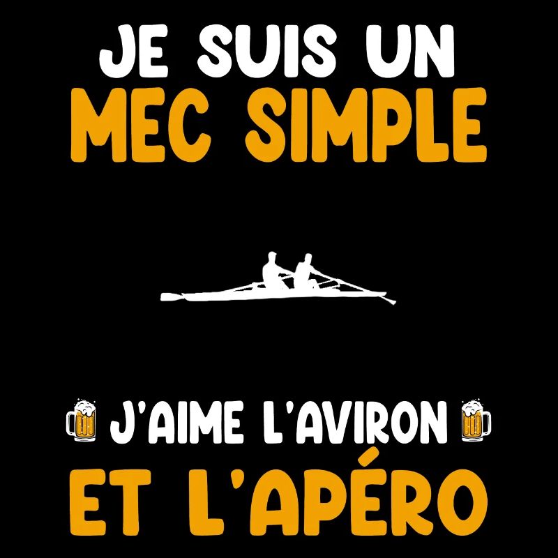 Simple guy rowing aperitif rowing humor