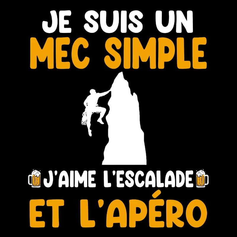 Simple guy climbing aperitif climber humor