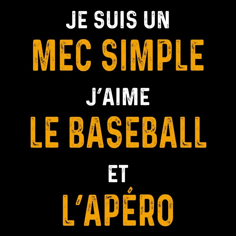 baseball apéro Mec simple baseballeur