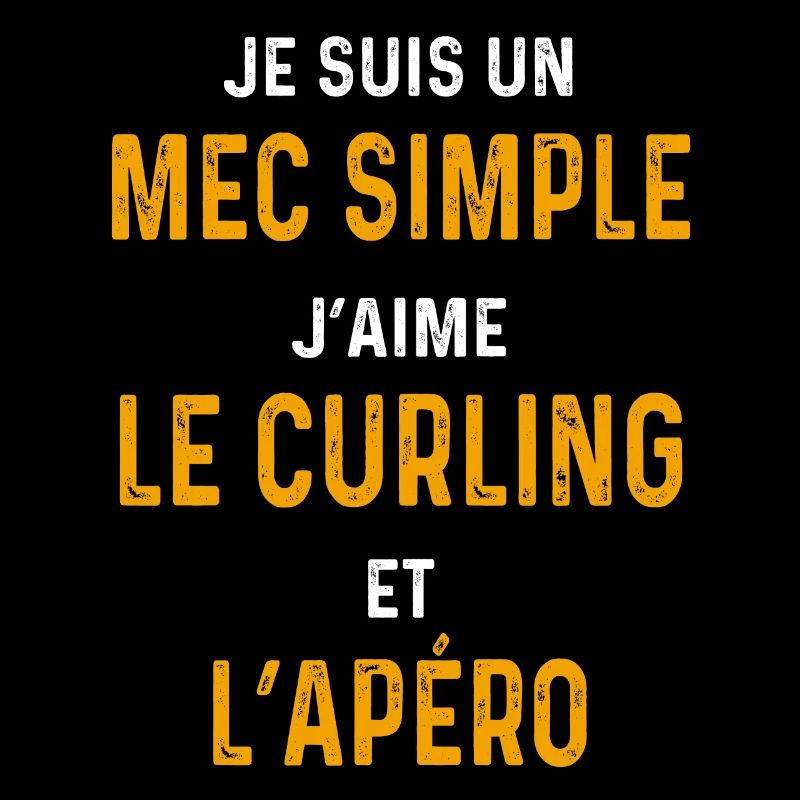 Curling aperitif Simple curler guy