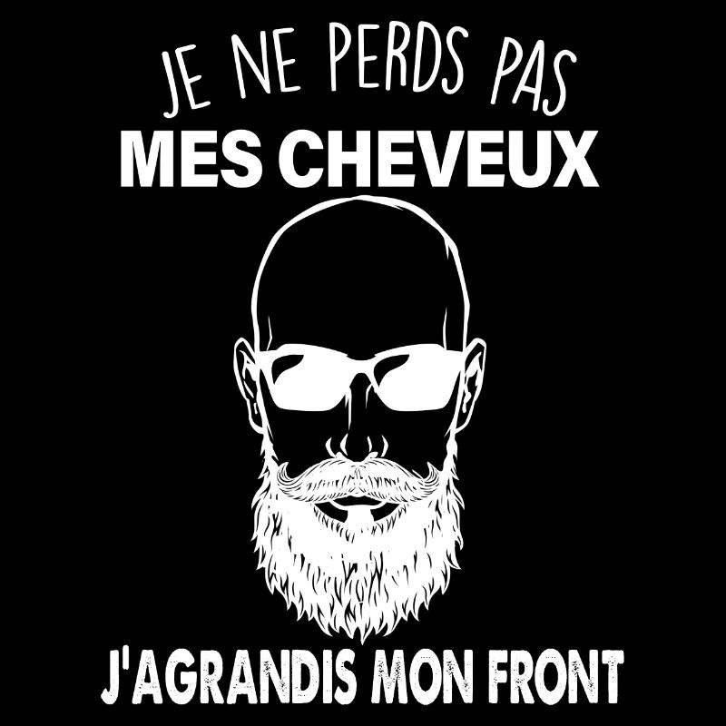 Homme chauve j'agrandis mon front