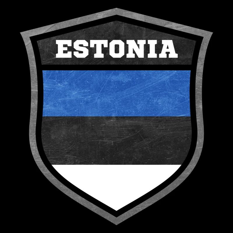 Estland-Schild Logo Emblem
