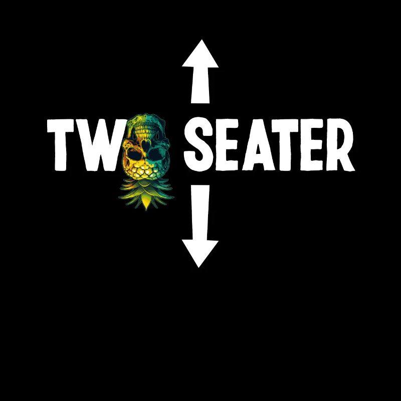 Two Seater Upside Down Pineapple Skull Swinger