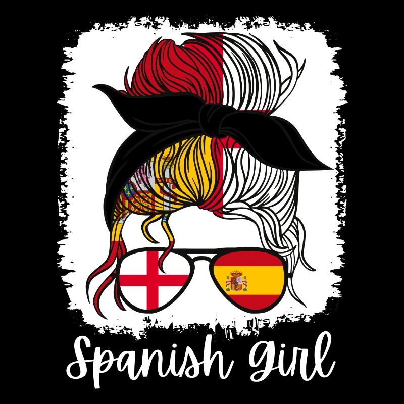 España Halb Englisch Halb Spanisch Mädchen Spanien chica