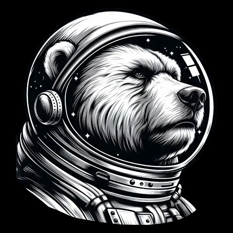 Bear, Astronaut, Space, Space