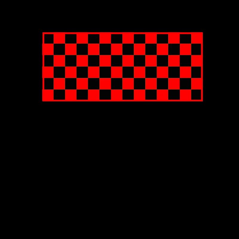 Checkered Checker Schwarz Rot