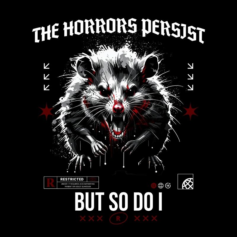 Opossum Horror Spruch
