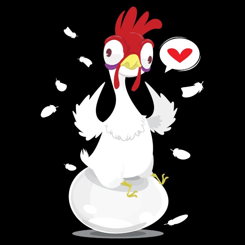 Funny crazy chicken chickens poultry