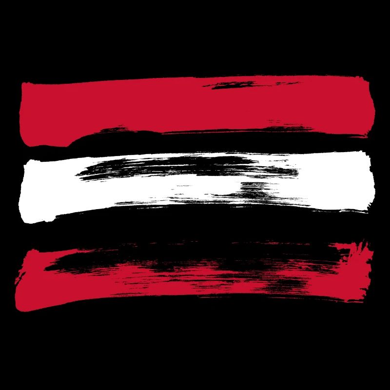 Drapeau de l’Autriche - Coups de pinceau
