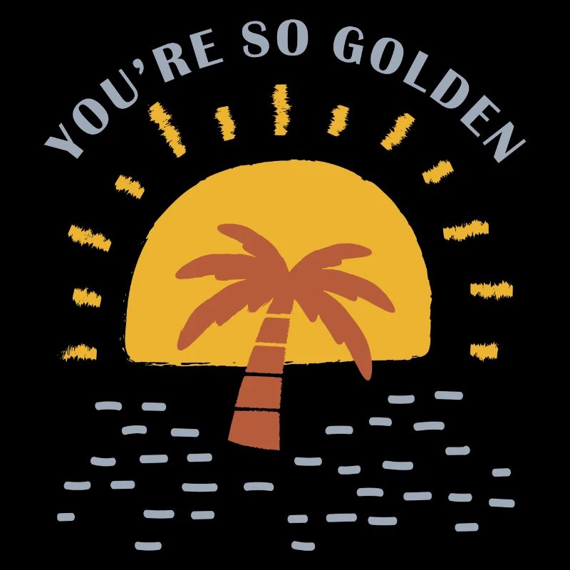 Tu es tellement doré - graphique du désert de soleil