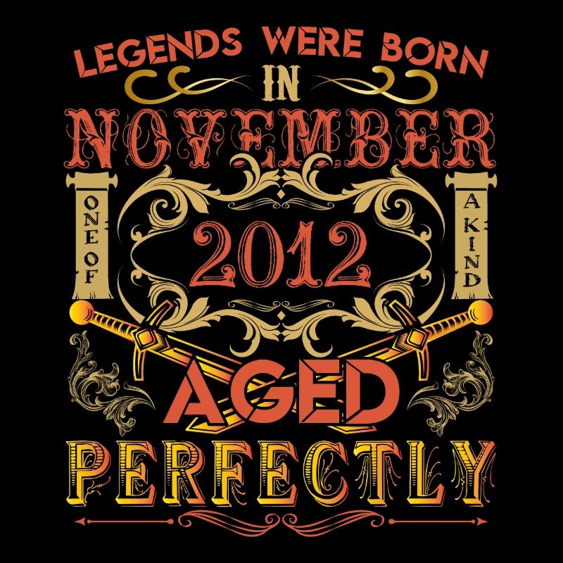 November 2012 - Geburtstag 2012 wurden Legenden geboren.