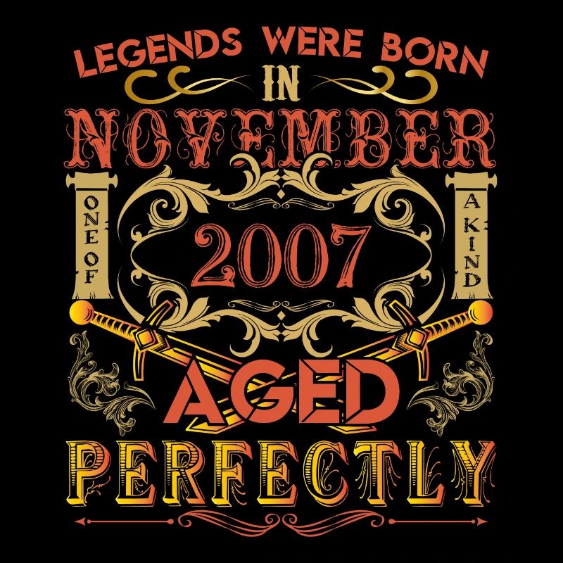 November 2007 - Geburtstag 2007 wurden Legenden geboren.