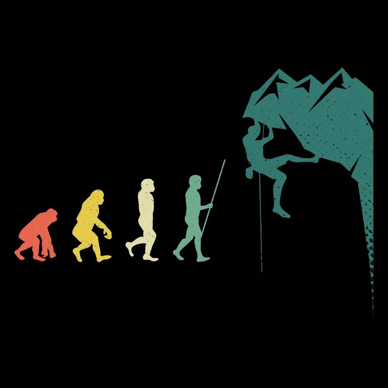 Boulderer Evolution Klettern Kletterwand