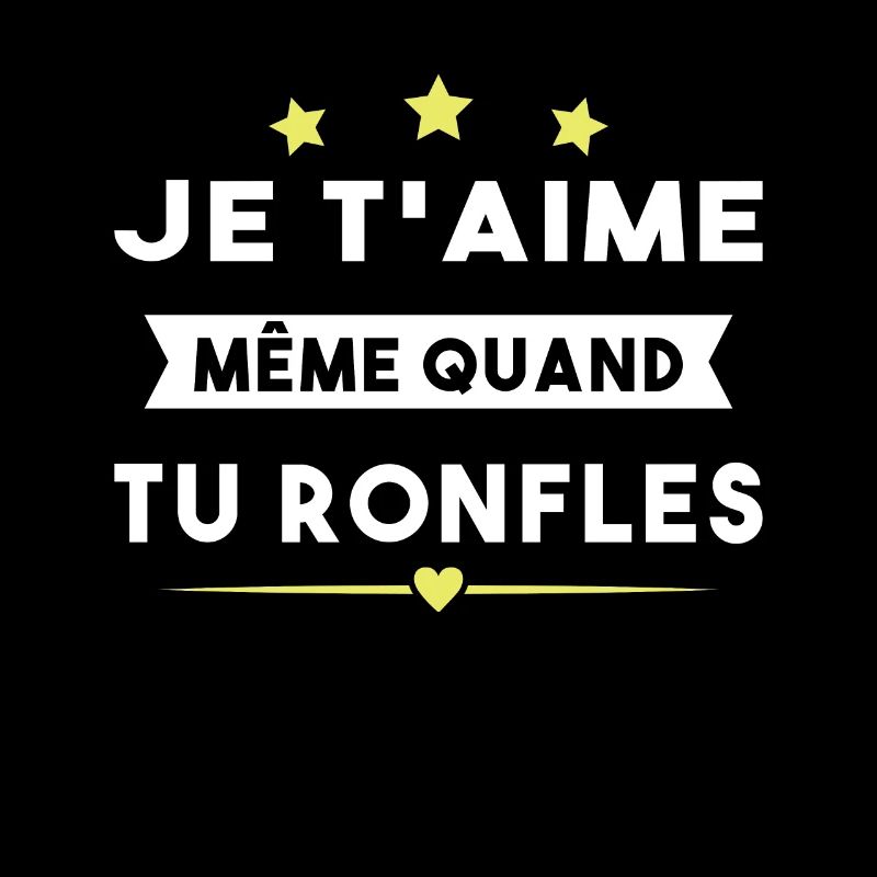 Couple Saint Valentin Je T'aime Quand Tu Ronfles