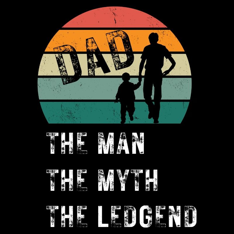 Papa Mann Mythos Legende Spruch Tshirt