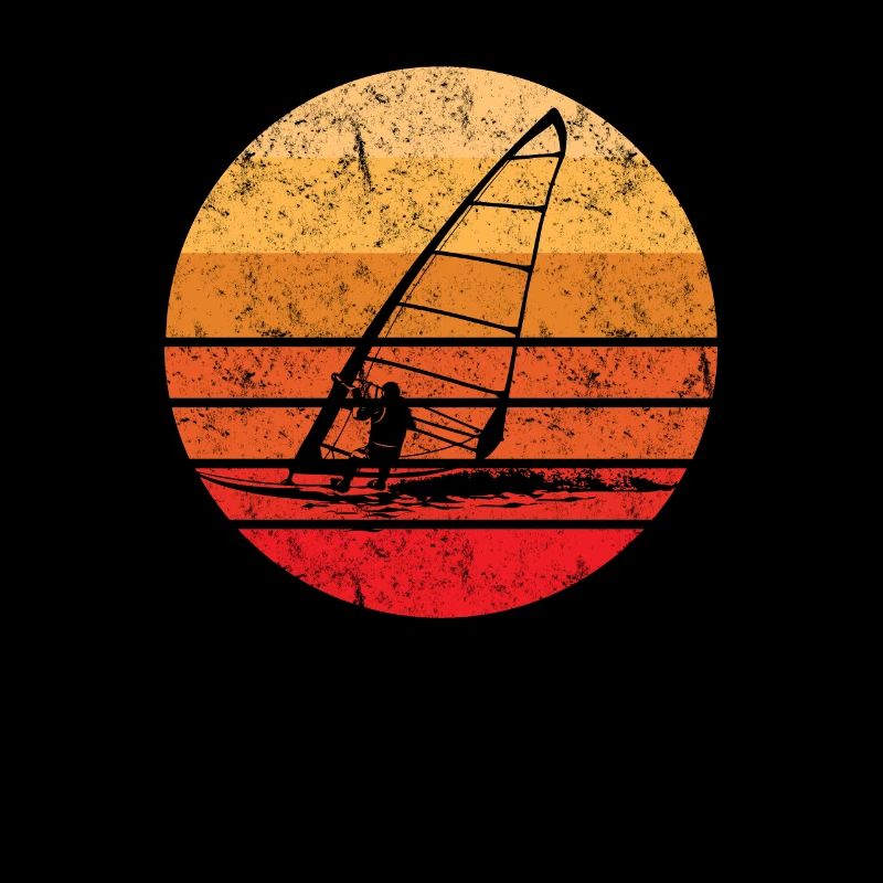 Coucher de soleil sur la planche à voile