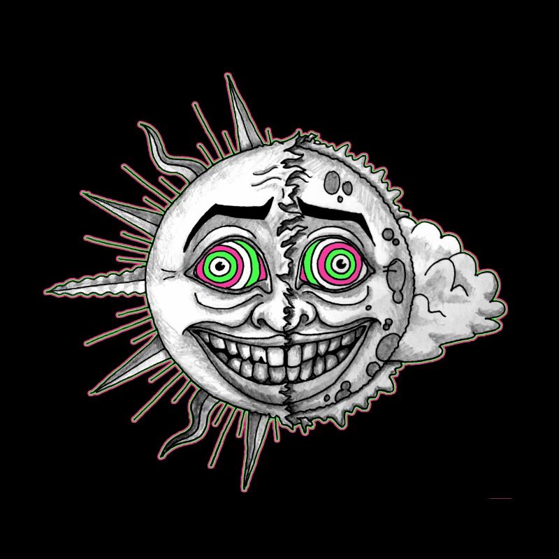 psychedelic psychedelic Goa Acid Sun Moon