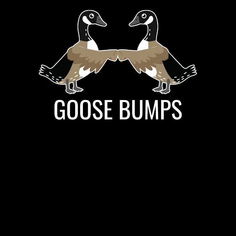 GOOSE Bumps Drôle de jeu de mots