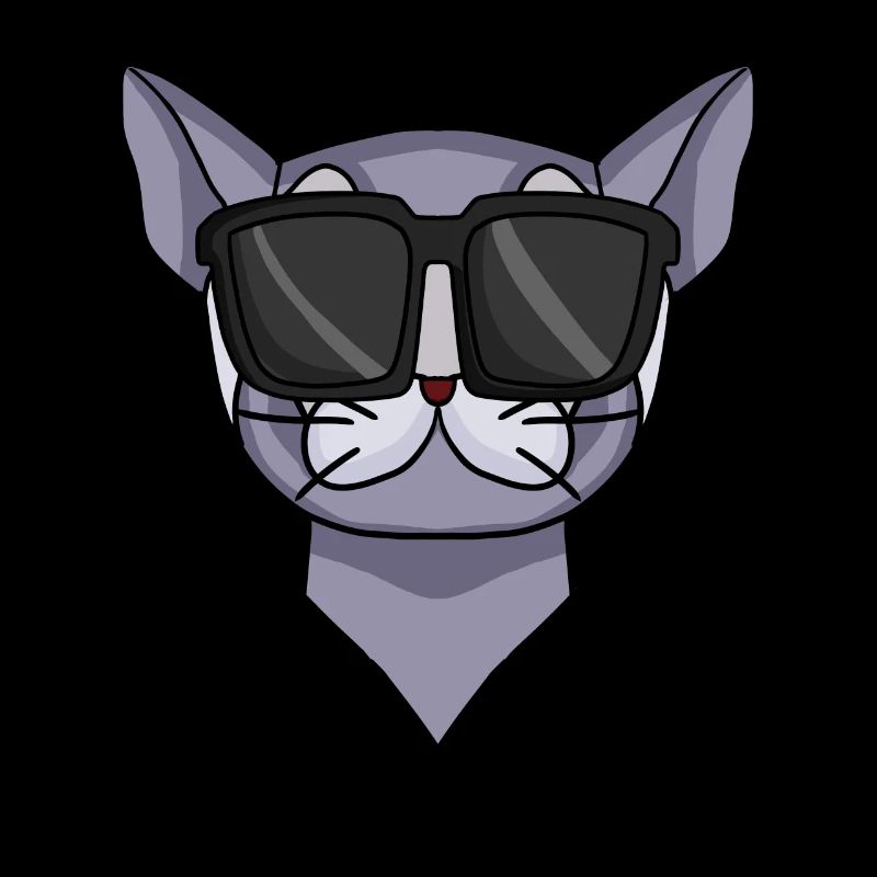 Chat British Shorthair avec lunettes de soleil