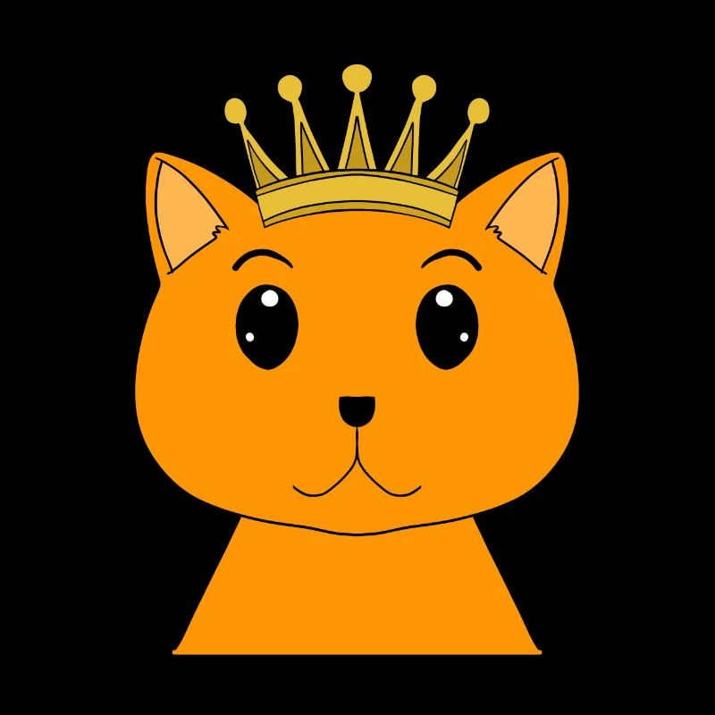 Chat avec couronne - Chat persan avec couronne