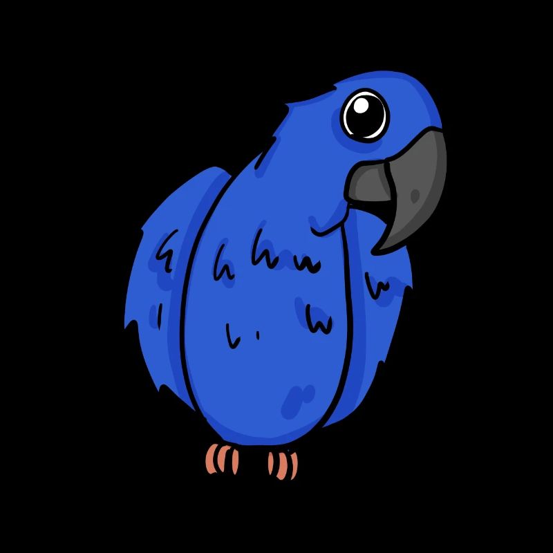 Oiseau perroquet d’ara jacinthe