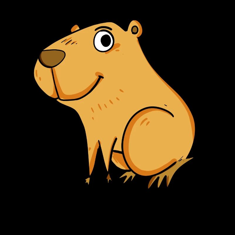 Capybara capybara motif