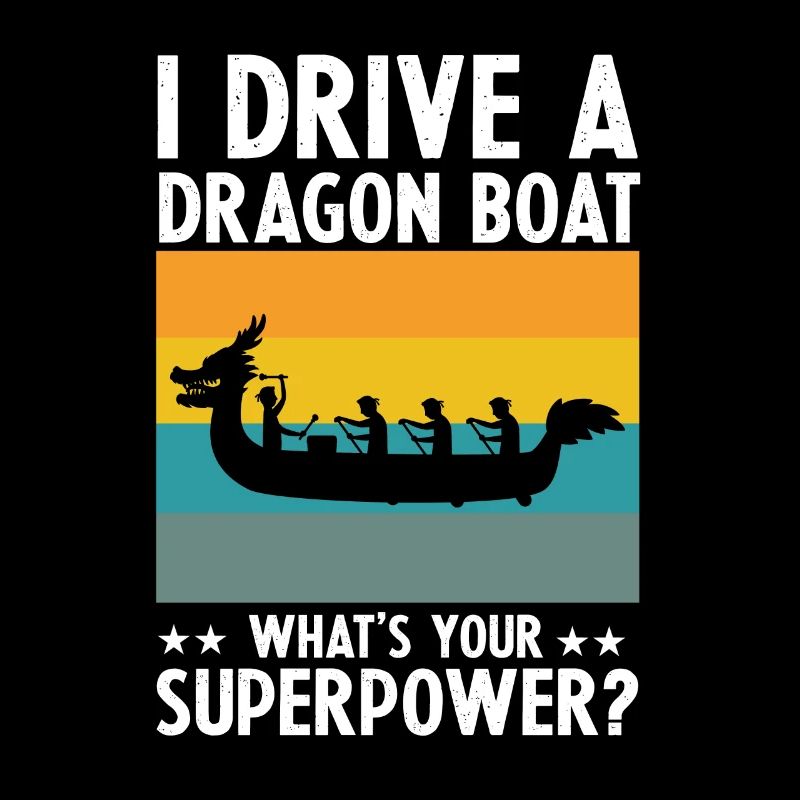 Bateau-dragon et équipage de bateau-dragon