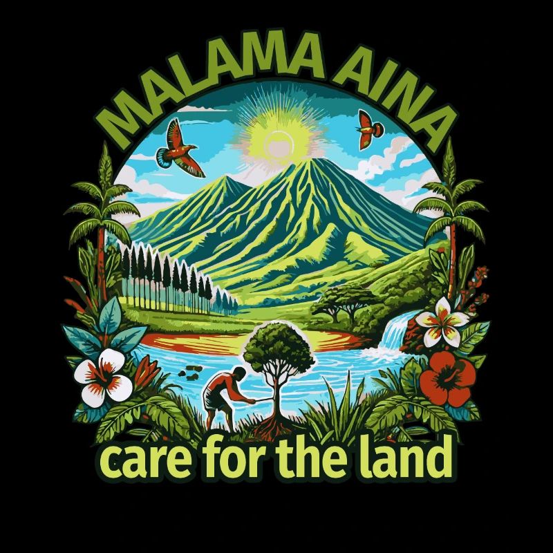 Malama Aina - Prendre soin de la terre Design hawaïen