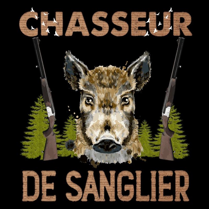 Chasseur De Sanglier Idée Cadeau Gibier