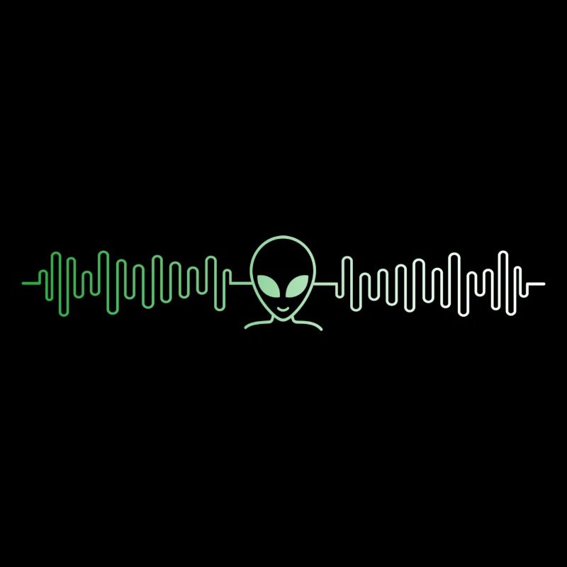 Alien science fiction nerd space heartbeat