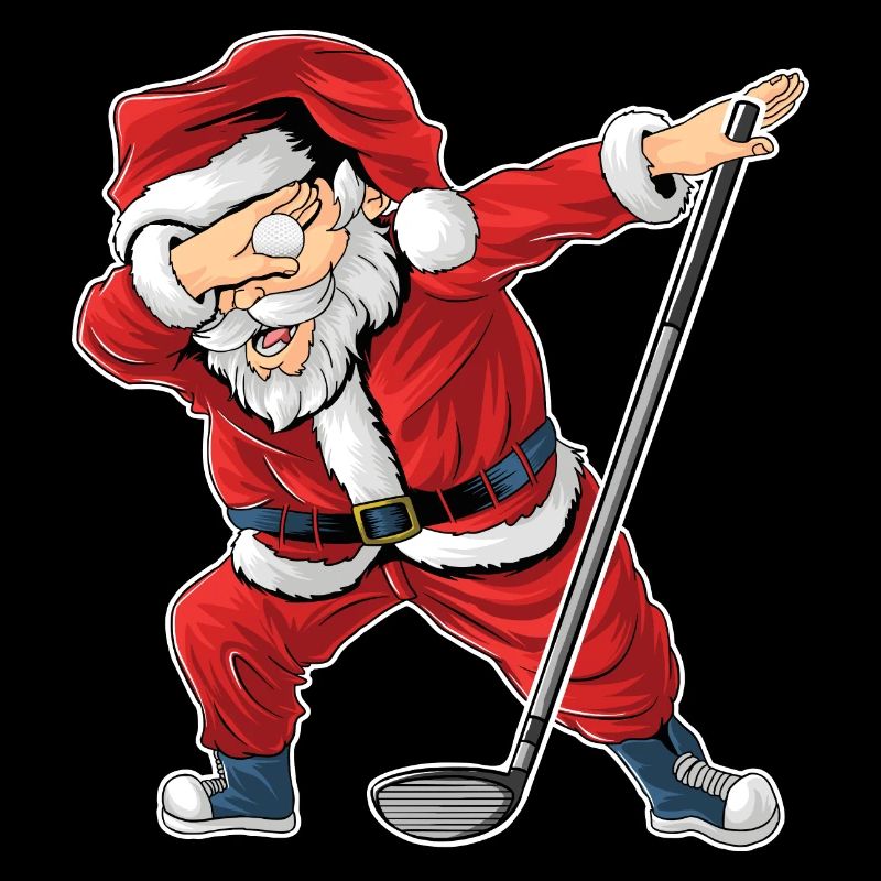 Weihnachtsmann spielt Golf Babbo Natale Golf