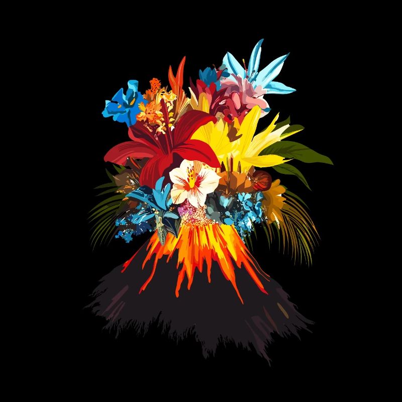 Fleurs De Volcan Coloré