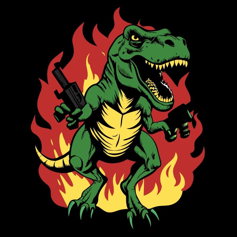 Mad T-Rex Dinosaur Roaring