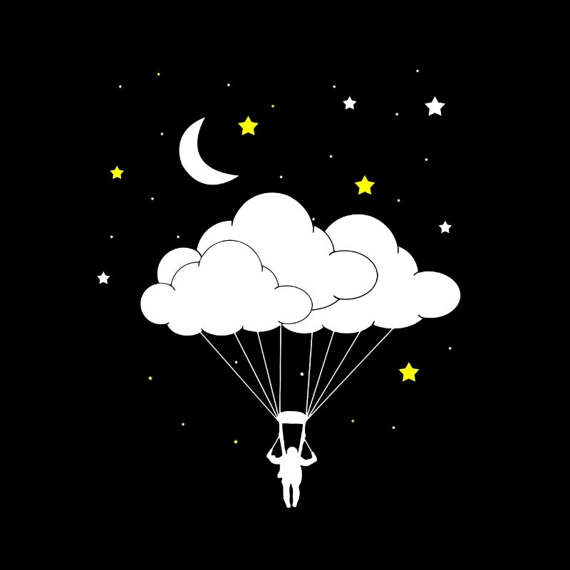 Parachutist - cloud sky gift