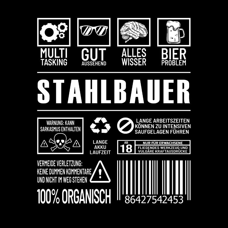 Stahlbauer Lustiger Beruf Spruch Metallbauer